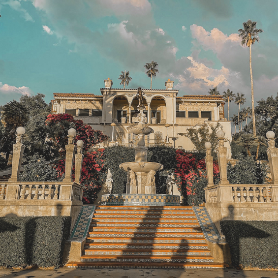 Guest house at Hearst Castle - back of Casa del Sol