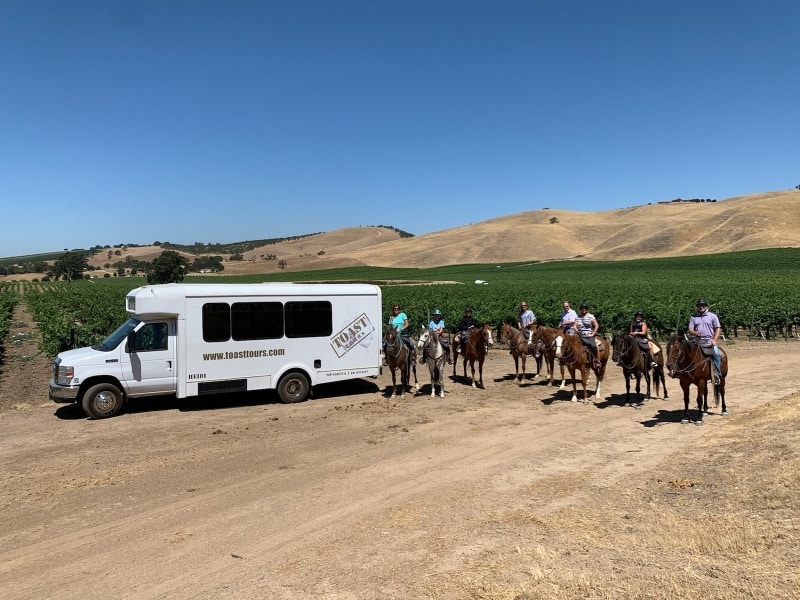 horseback and wine tour in paso robles