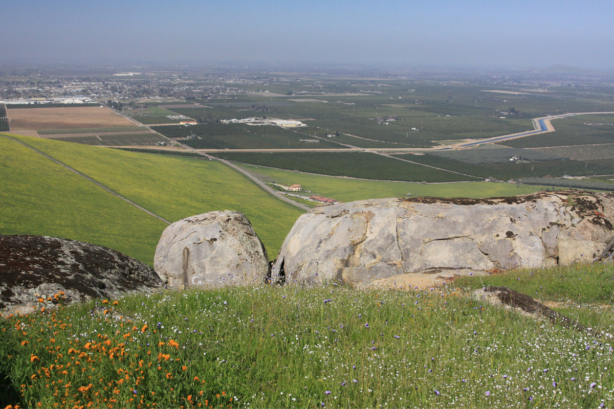 View of San Joaquin Valley, the quickest route from LA to Paso Robles