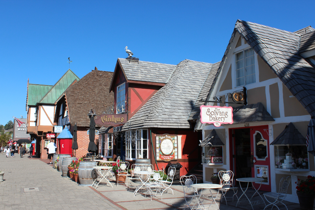 The village of Solvang, a California road trip stop