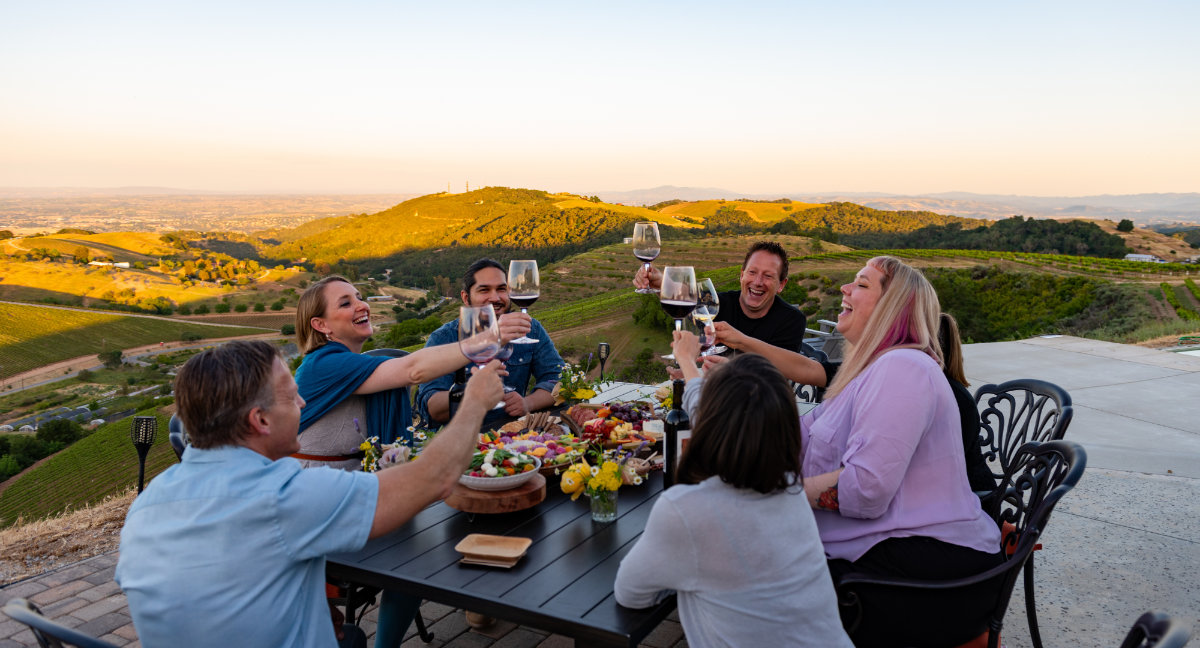 Group Cheers Paso Robles Wine