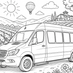 Coloring Page with Sprinter