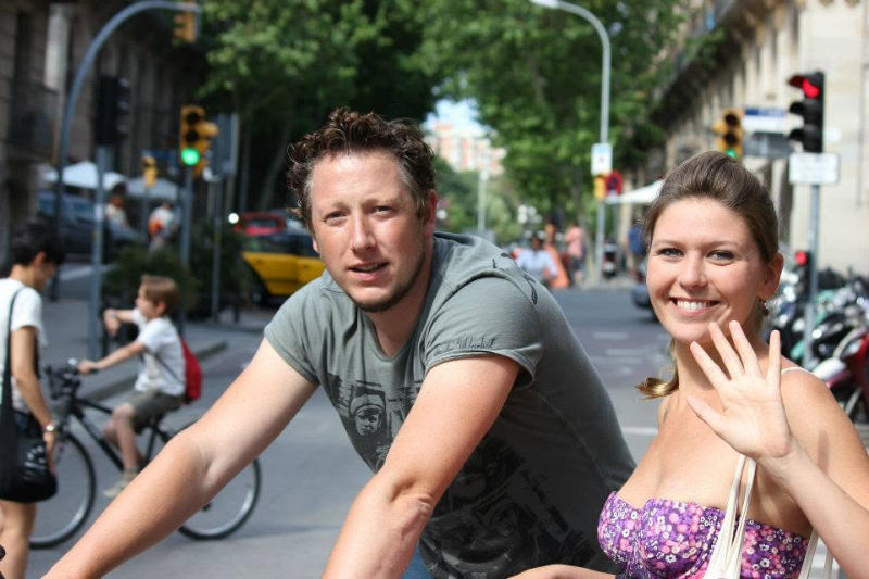 Lars and Kristina in Barcelona