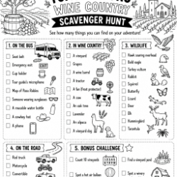 Wine Country Scavenger Hunt