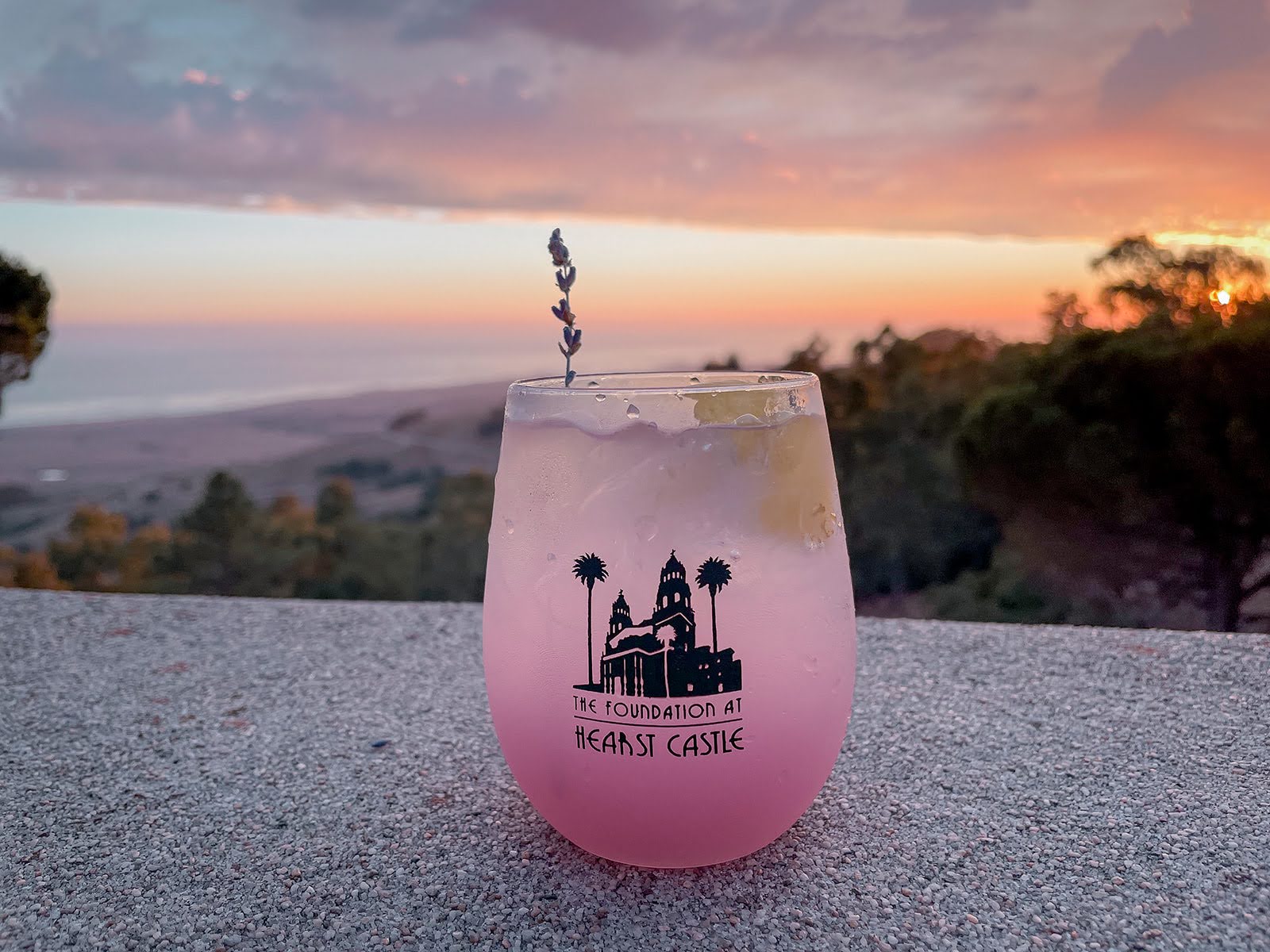 California Coast Cocktail and Sunset